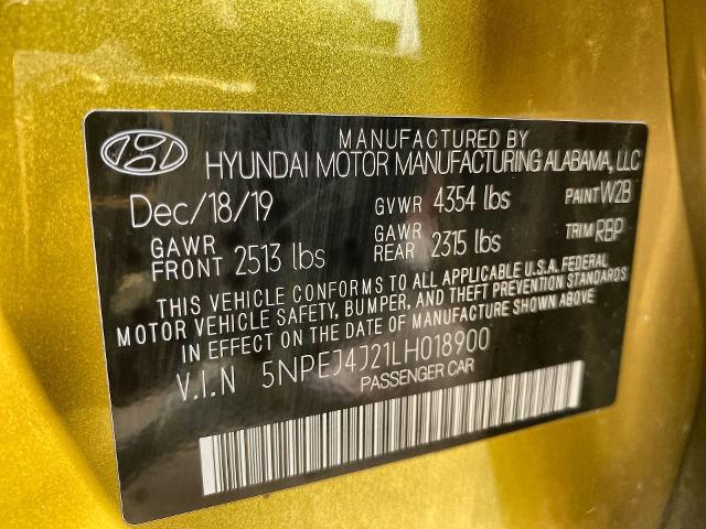 2020 Hyundai Sonata Vehicle Photo in WILLIAMSVILLE, NY 14221-2883