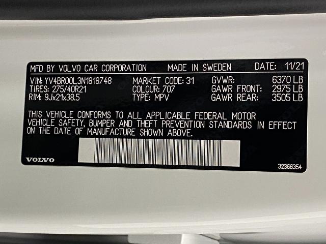 2022 Volvo XC90 Recharge Plug-In Hybrid Vehicle Photo in Appleton, WI 54913