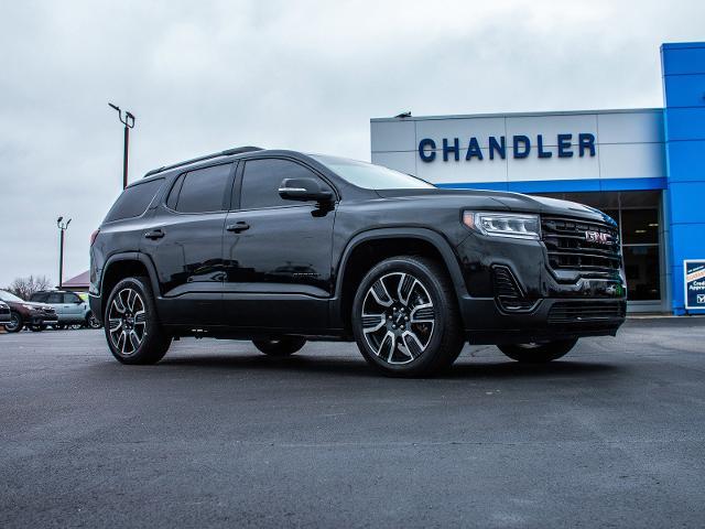 Used 2021 GMC Acadia SLE with VIN 1GKKNKLAXMZ181916 for sale in Madison, IN