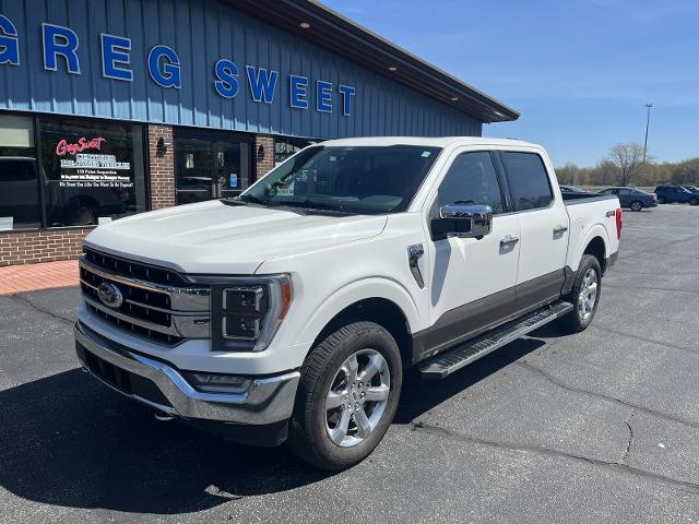 Used 2021 Ford F-150 Lariat with VIN 1FTFW1E82MFA07922 for sale in Kingsville, OH