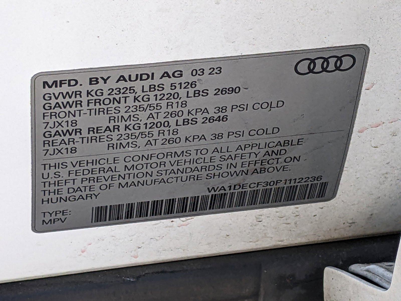 2023 Audi Q3 Vehicle Photo in TIMONIUM, MD 21093-2300