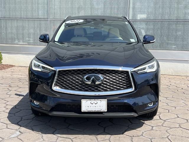 Certified 2021 INFINITI QX50 Luxe with VIN 3PCAJ5BB3MF120167 for sale in Union City, GA