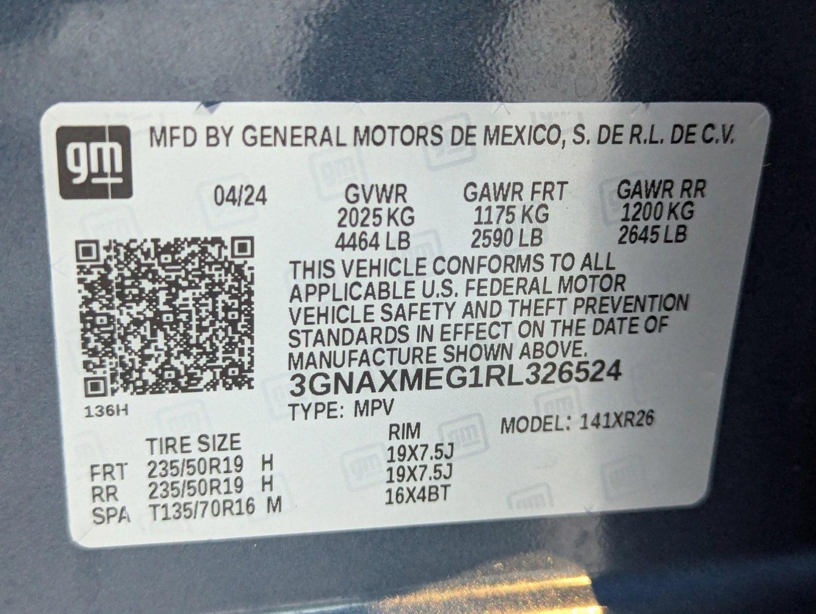 2024 Chevrolet Equinox Vehicle Photo in ORLANDO, FL 32812-3021