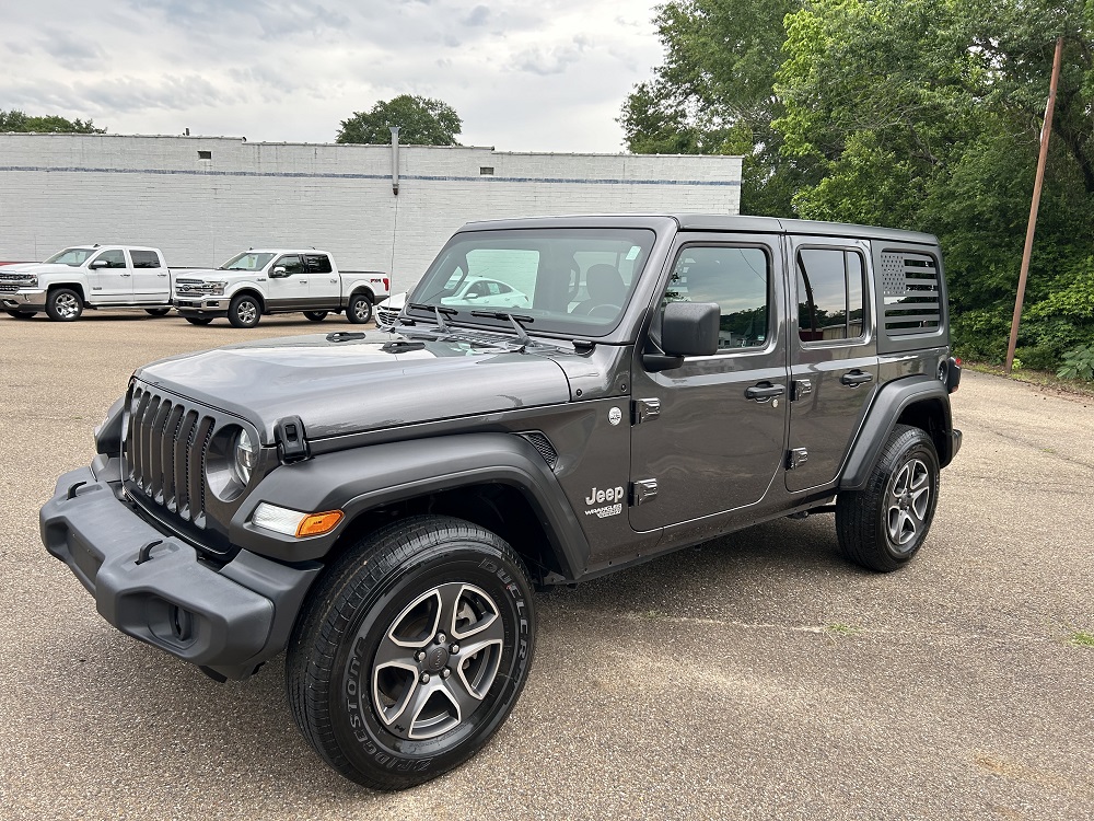 Used 2021 Jeep Wrangler Unlimited Sport S with VIN 1C4HJXDNXMW577314 for sale in Magnolia, AR