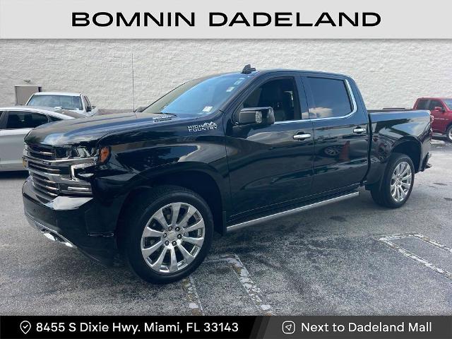 Certified 2021 Chevrolet Silverado 1500 High Country with VIN 1GCPWFET8MZ294266 for sale in Miami, FL