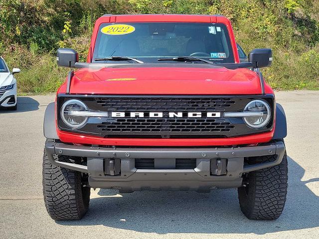 Used 2022 Ford Bronco 4-Door Wildtrak with VIN 1FMEE5DP7NLA73492 for sale in Washington, PA