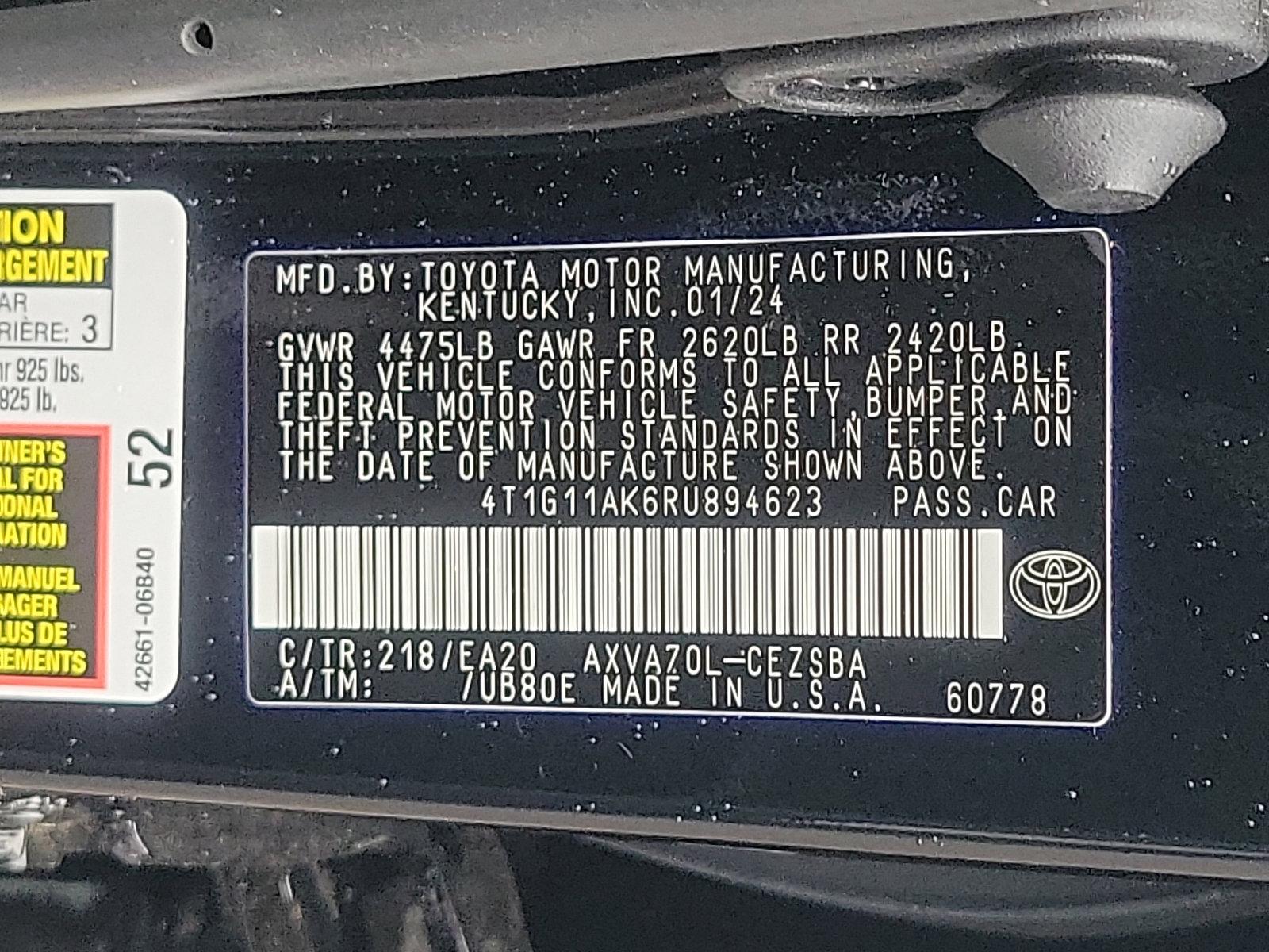 2024 Toyota Camry Vehicle Photo in Trevose, PA 19053