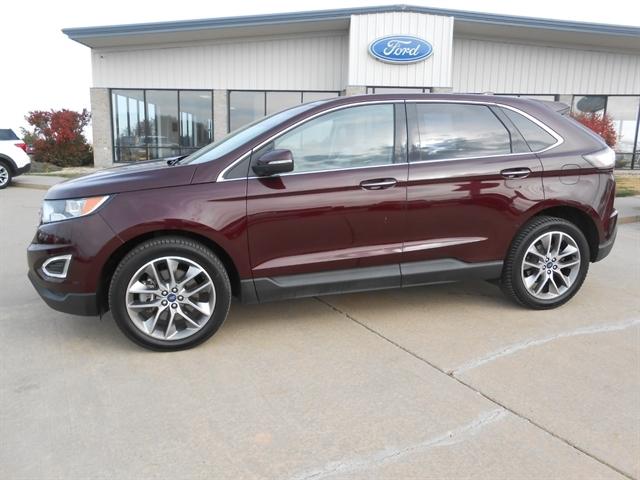 Used 2018 Ford Edge Titanium with VIN 2FMPK4K9XJBC28143 for sale in Tyndall, SD