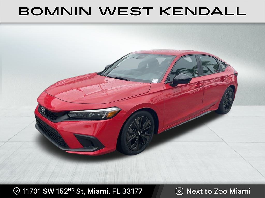 Used 2022 Honda Civic Hatchback Sport with VIN 19XFL2H89NE003355 for sale in Miami, FL