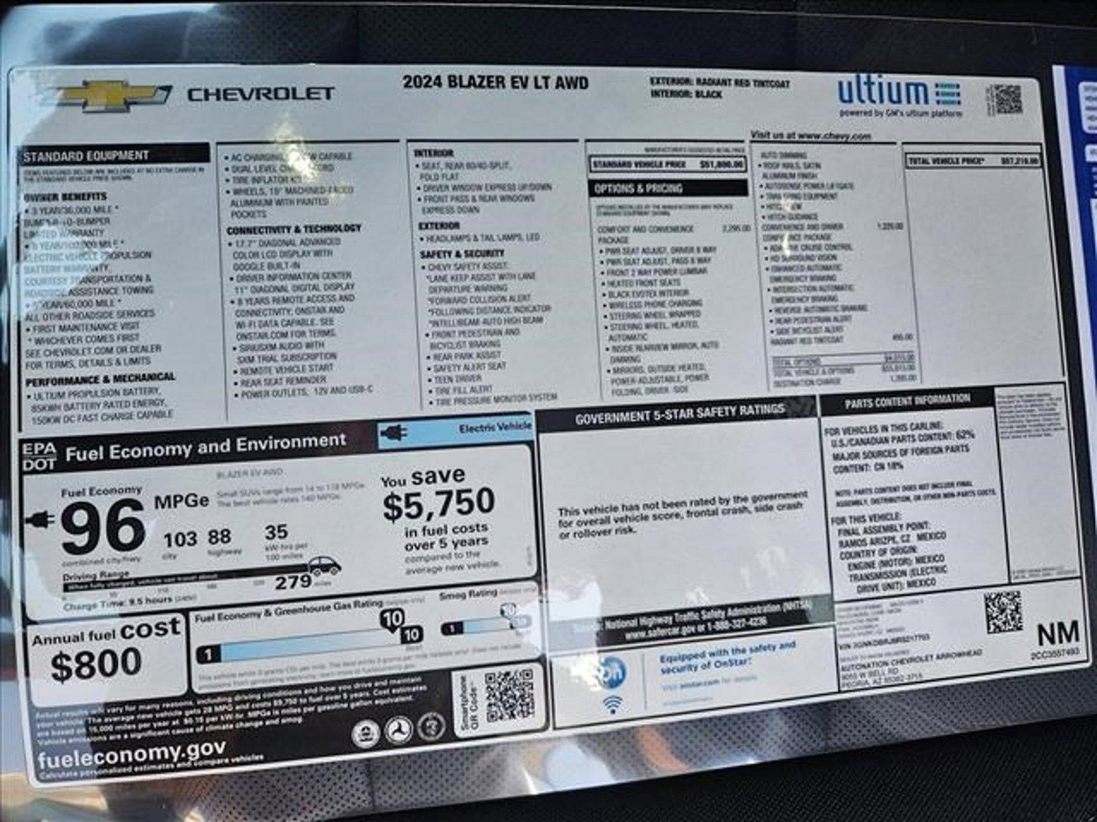 2024 Chevrolet Blazer EV Vehicle Photo in PEORIA, AZ 85382-3715