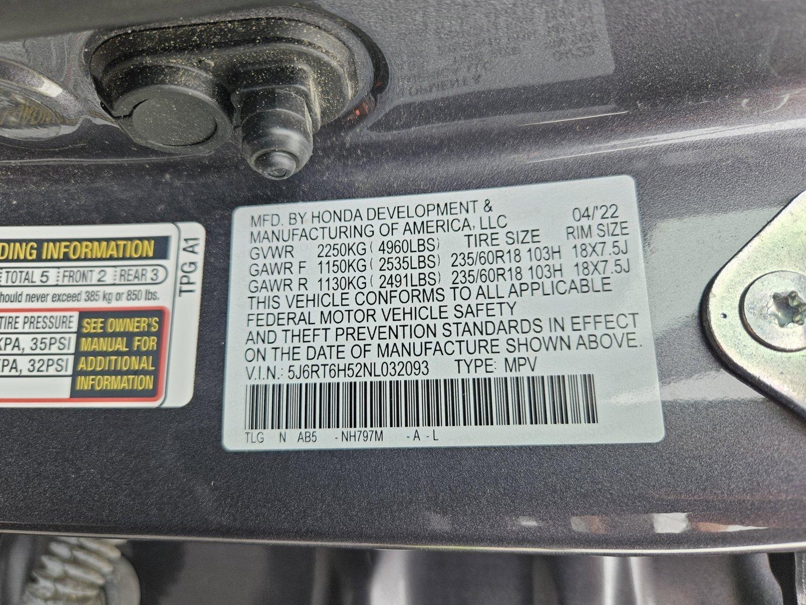 2022 Honda CR-V Hybrid Vehicle Photo in Clearwater, FL 33764