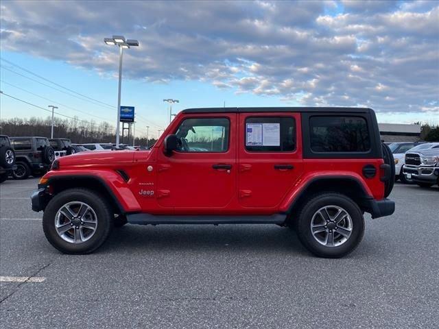 Used 2021 Jeep Wrangler Unlimited Sahara with VIN 1C4HJXEG4MW533096 for sale in Tappahannock, VA