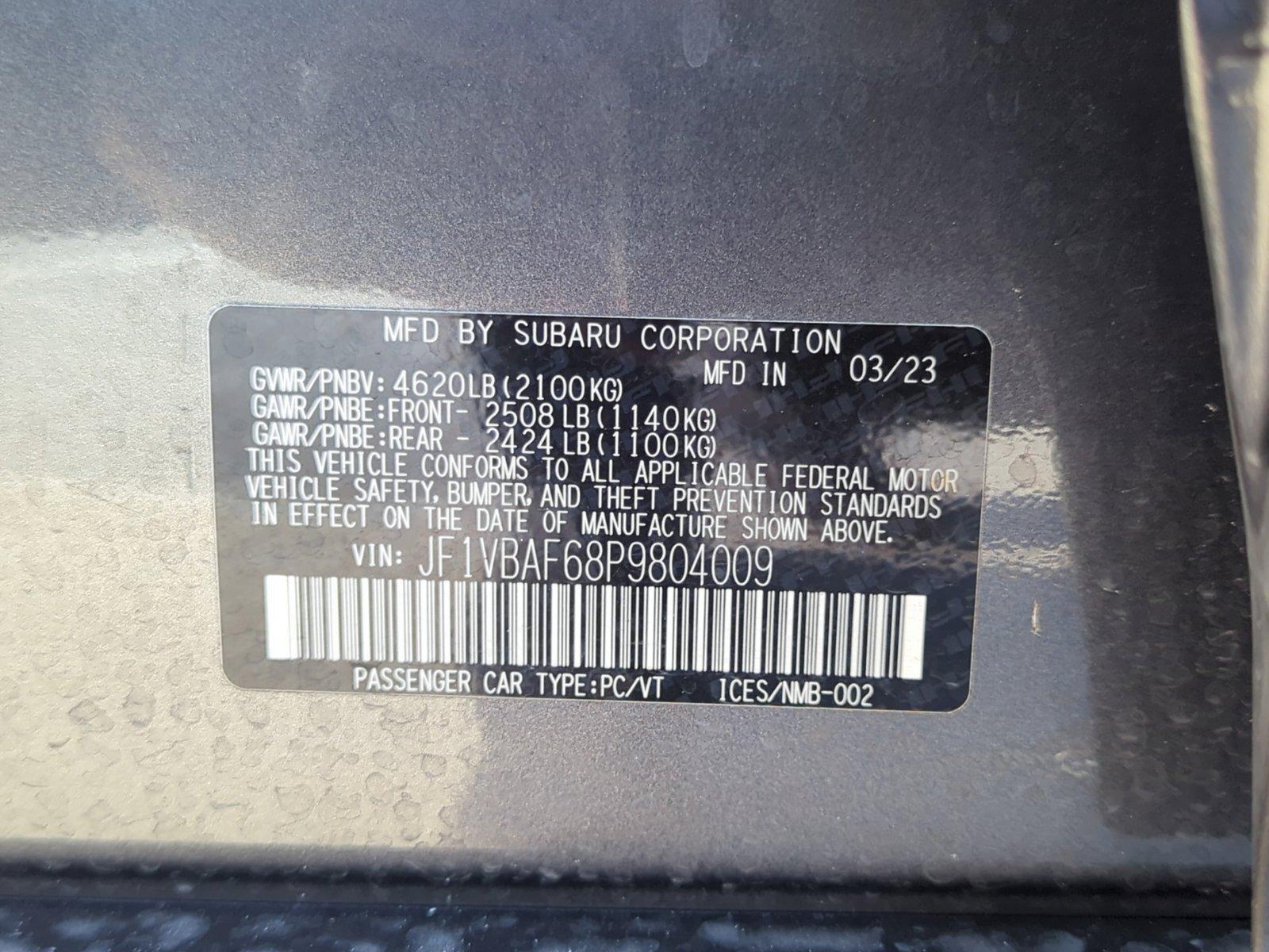 2023 Subaru WRX Vehicle Photo in Ft. Myers, FL 33907