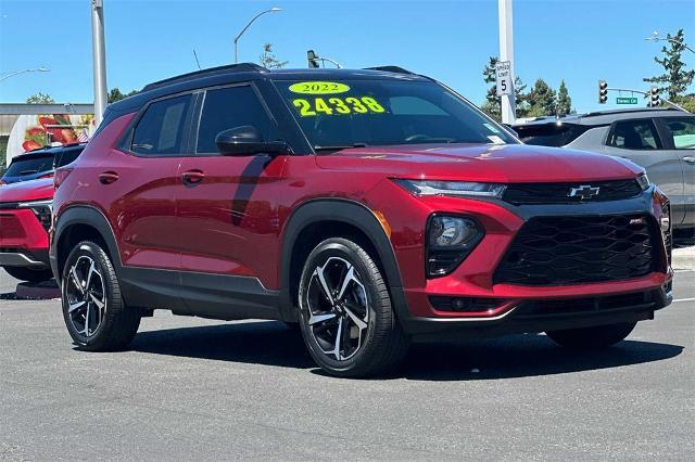 Used 2022 Chevrolet Trailblazer RS with VIN KL79MTSL1NB045350 for sale in San Jose, CA