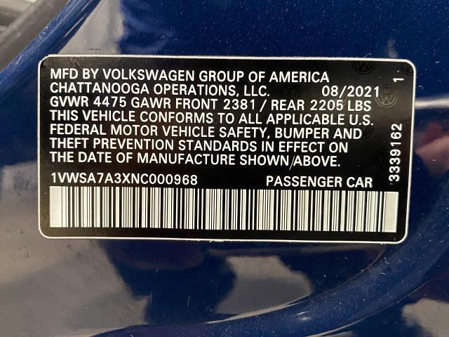 2022 Volkswagen Passat Vehicle Photo in Appleton, WI 54913