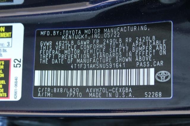 2022 Toyota Camry Vehicle Photo in MADISON, WI 53713-3220