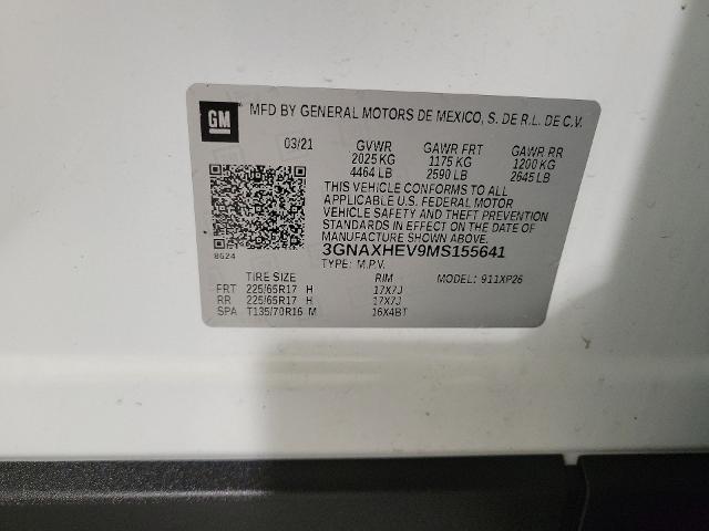 2021 Chevrolet Equinox Vehicle Photo in JOLIET, IL 60435-8135