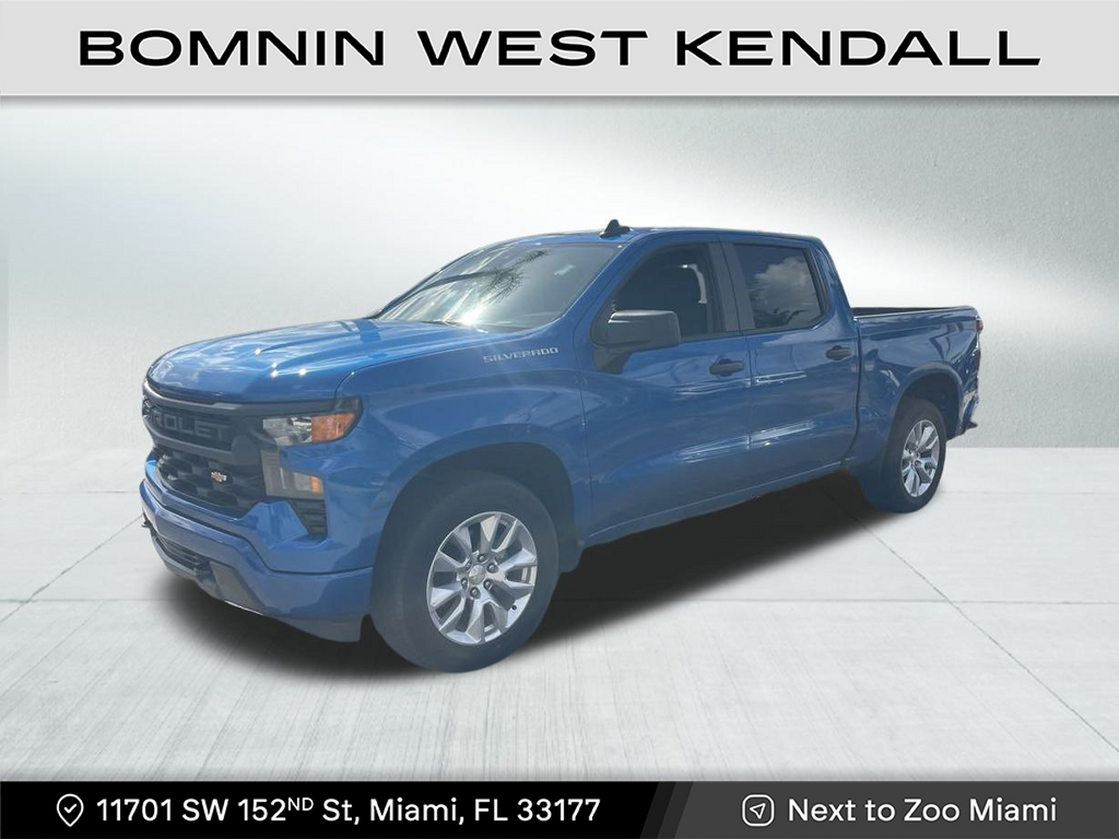 Used 2022 Chevrolet Silverado 1500 Custom with VIN 3GCPABEK5NG580012 for sale in Miami, FL