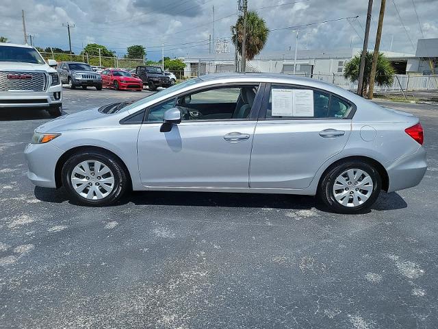 Used 2012 Honda Civic LX with VIN 19XFB2F5XCE059863 for sale in Lighthouse Point, FL