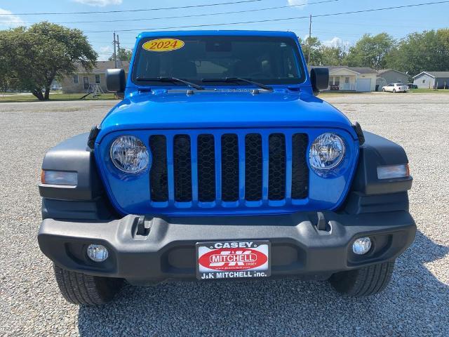 Used 2024 Jeep Wrangler 4-Door Sport S with VIN 1C4PJXDN4RW239314 for sale in Casey, IL