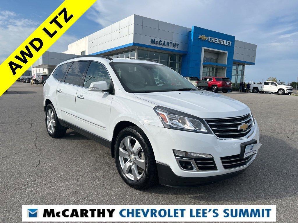 Used 2016 Chevrolet Traverse LTZ with VIN 1GNKVJKD0GJ344455 for sale in Kansas City