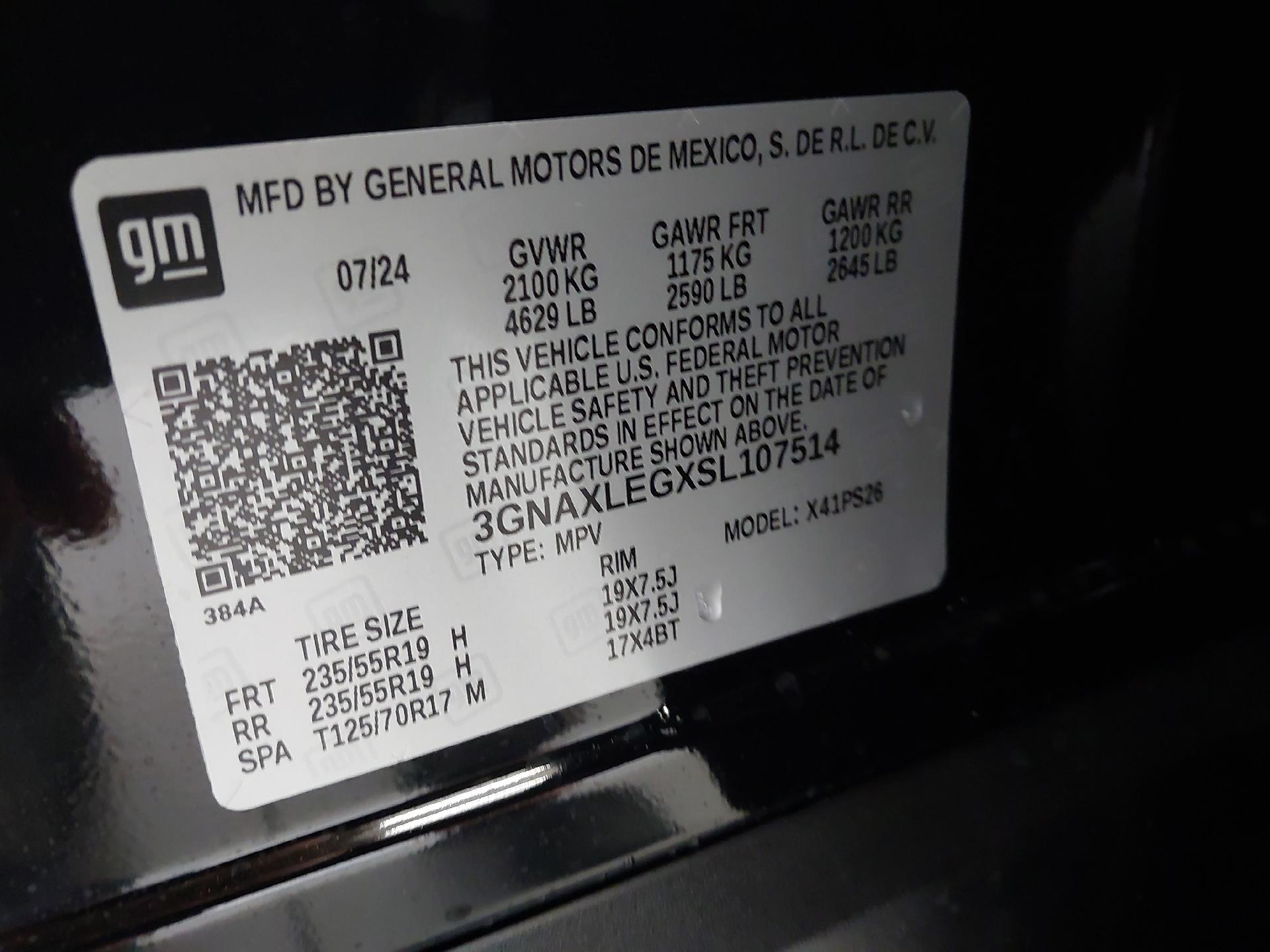 2025 Chevrolet Equinox Vehicle Photo in WENTZVILLE, MO 63385-1017