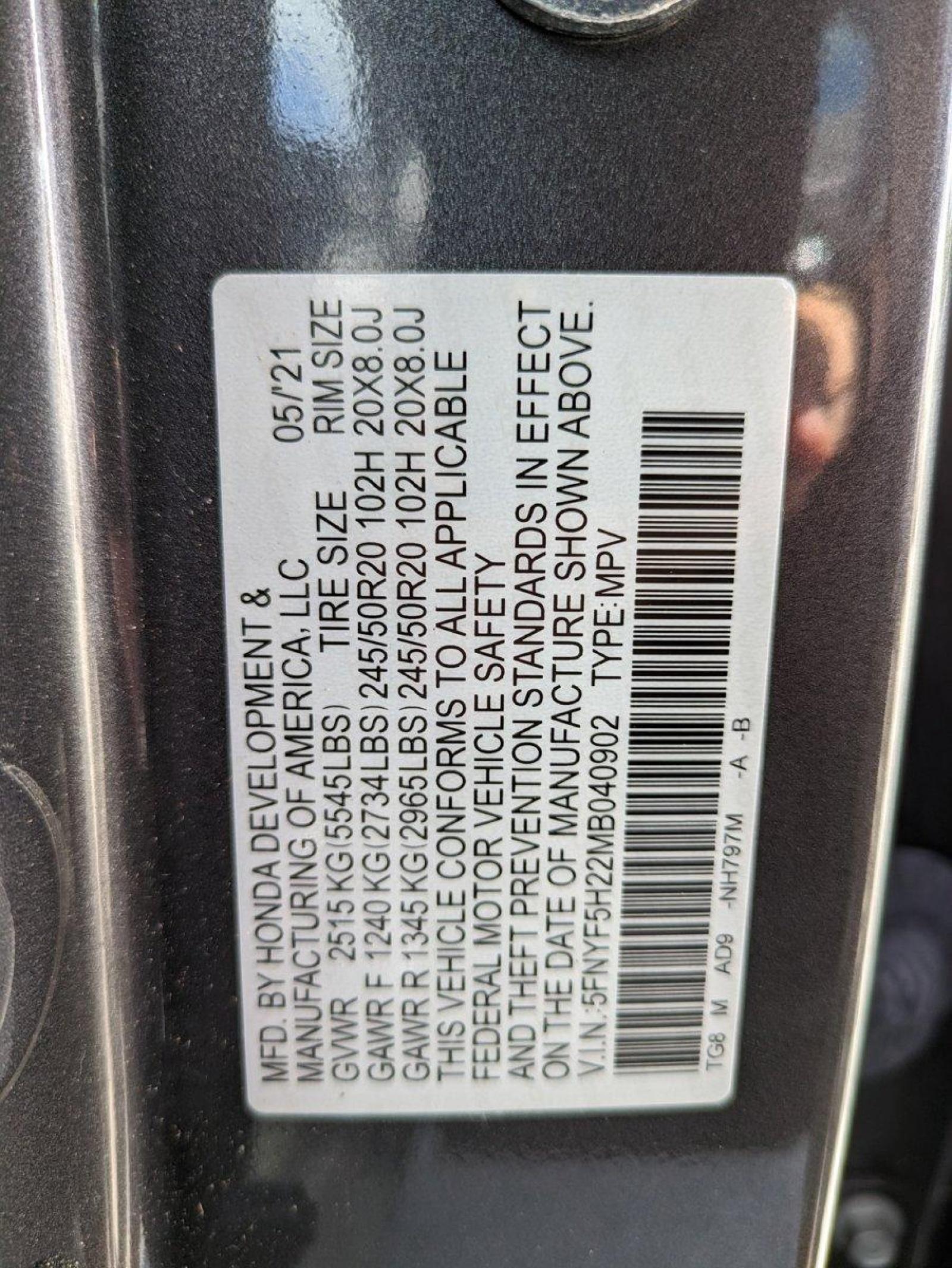 2021 Honda Pilot Vehicle Photo in Sanford, FL 32771