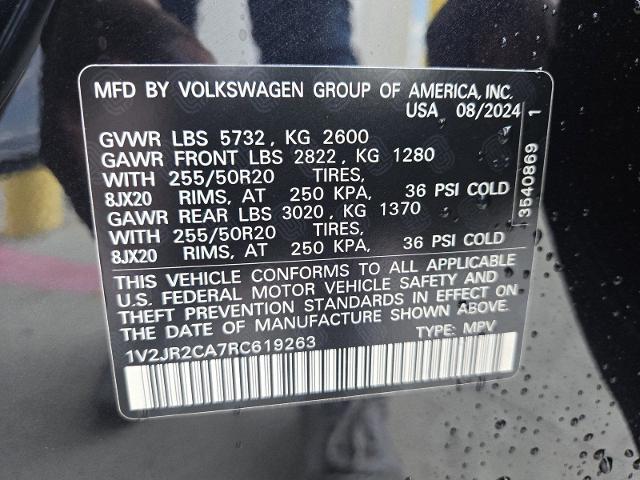 2024 Volkswagen Atlas Vehicle Photo in WEATHERFORD, TX 76087