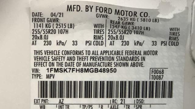 2021 Ford Explorer Vehicle Photo in INDIANAPOLIS, IN 46227-0991