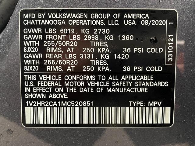 2021 Volkswagen Atlas Vehicle Photo in Appleton, WI 54913