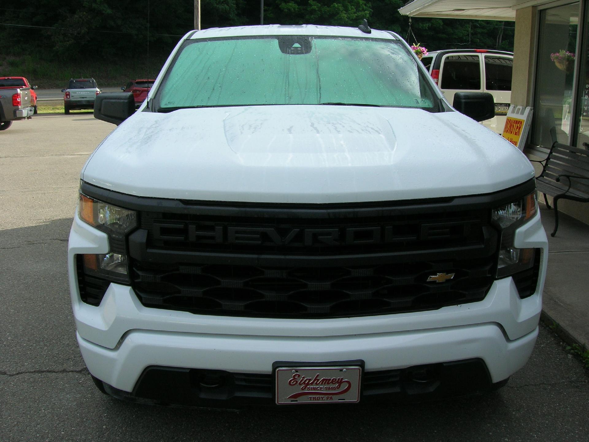 Used 2023 Chevrolet Silverado 1500 Custom with VIN 1GCRDBEK4PZ266385 for sale in Troy, PA