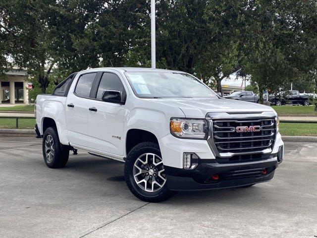 Certified 2021 GMC Canyon AT4 with VIN 1GTG6FENXM1158222 for sale in Jersey Village, TX