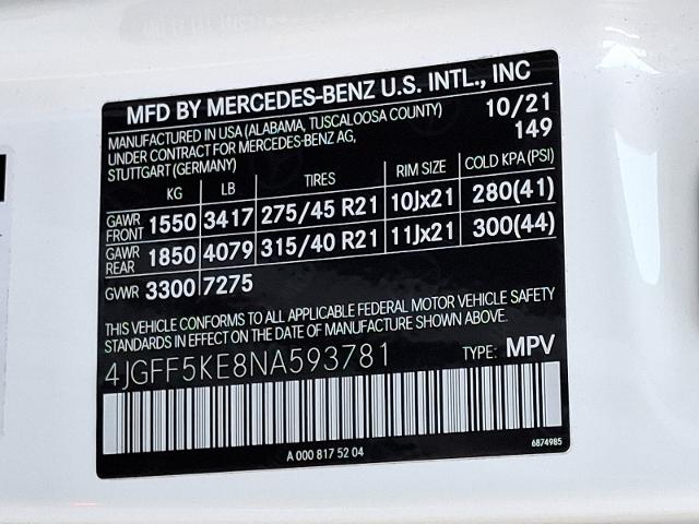 2022 Mercedes-Benz GLS 450 Vehicle Photo in TREVOSE, PA 19053-4984