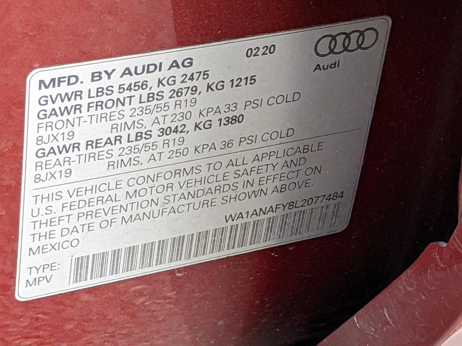 2020 Audi Q5 Vehicle Photo in Cockeysville, MD 21030