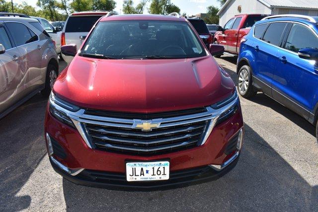 Certified 2022 Chevrolet Equinox Premier with VIN 2GNAXXEV1N6143879 for sale in Alexandria, MN