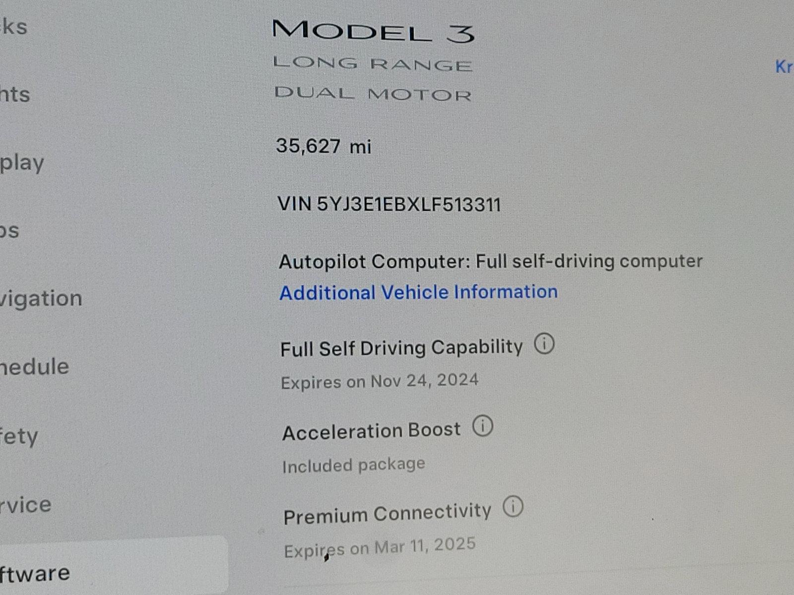 2020 Tesla Model 3 Vehicle Photo in BETHLEHEM, PA 18017