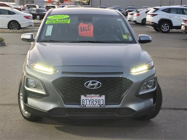 Used 2021 Hyundai Kona SE with VIN KM8K1CAA3MU691176 for sale in Merced, CA