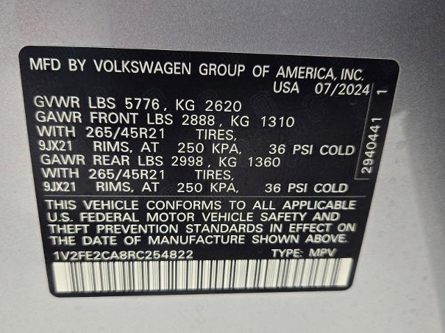 2024 Volkswagen Atlas Cross Sport Vehicle Photo in WEATHERFORD, TX 76087