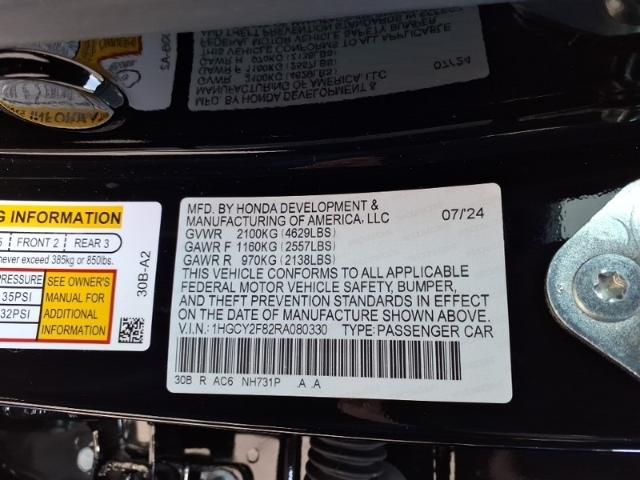 2024 Honda Accord Hybrid Vehicle Photo in Oshkosh, WI 54904