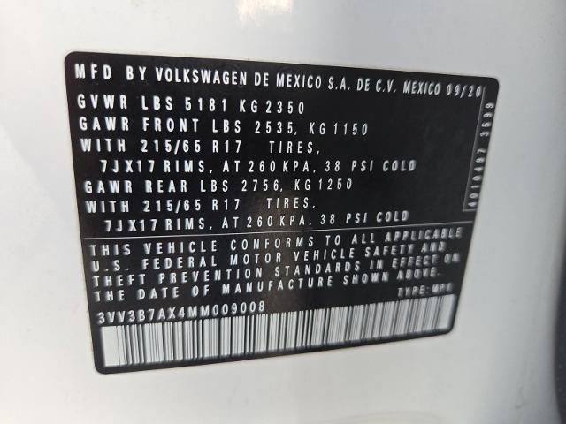 2021 Volkswagen Tiguan Vehicle Photo in WEATHERFORD, TX 76087