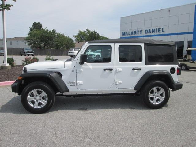 Used 2020 Jeep Wrangler Unlimited Sport S with VIN 1C4HJXDG1LW167873 for sale in Springdale, AR