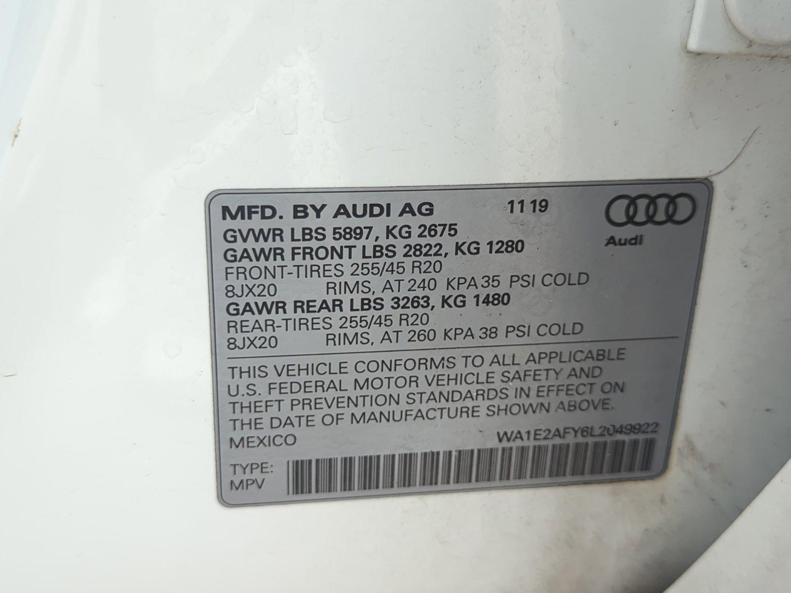 2020 Audi Q5 Vehicle Photo in Hollywood, FL 33021