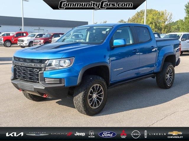 Used 2021 Chevrolet Colorado ZR2 with VIN 1GCGTEENXM1257660 for sale in Bloomington, IN