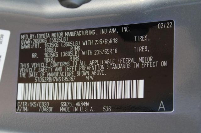 2022 Toyota Highlander Vehicle Photo in MADISON, WI 53713-3220