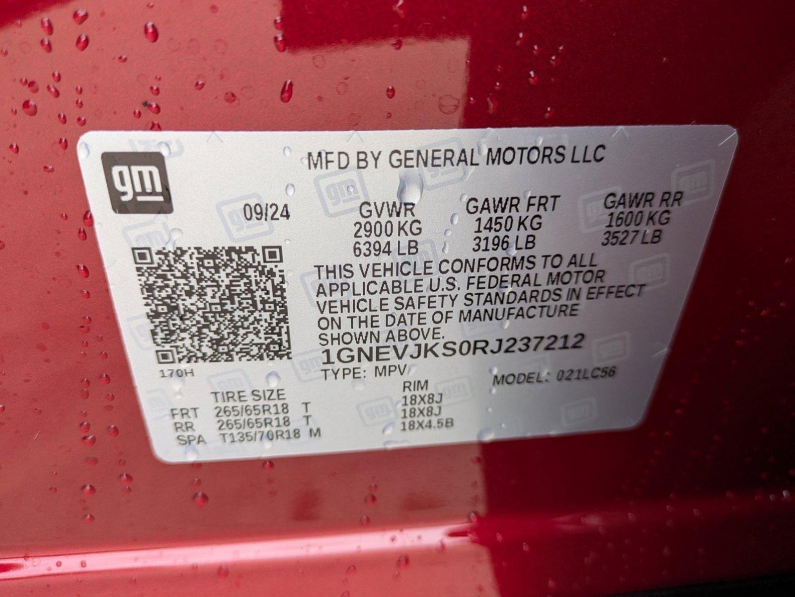 2024 Chevrolet Traverse Vehicle Photo in CORPUS CHRISTI, TX 78412-4902