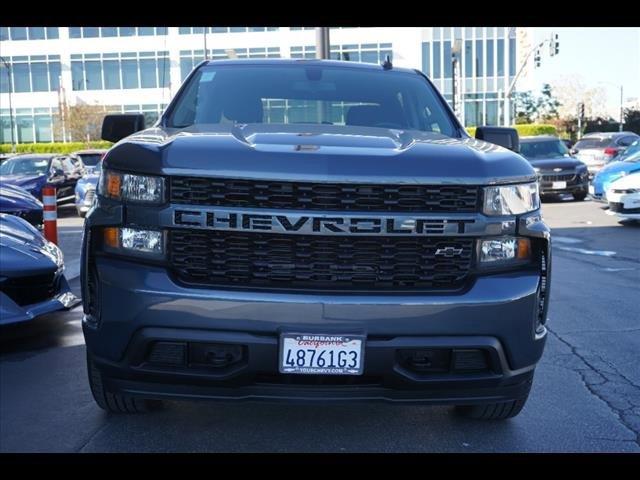 Used 2021 Chevrolet Silverado 1500 Custom with VIN 1GCPWBEK2MZ399725 for sale in Burbank, CA