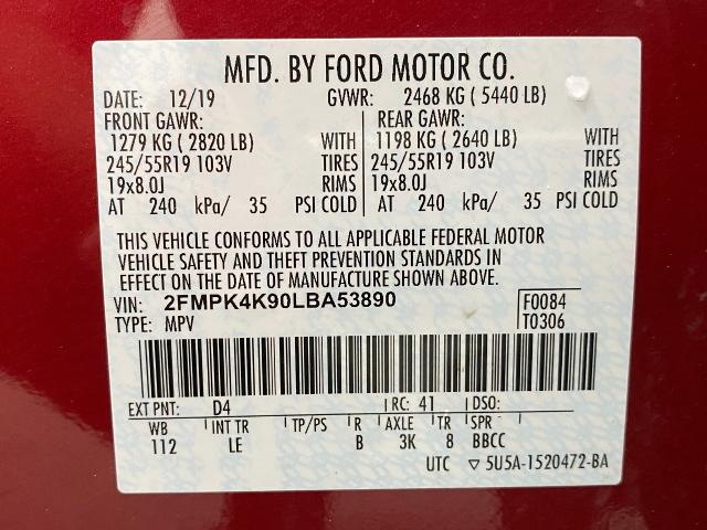 2020 Ford Edge Vehicle Photo in Appleton, WI 54913