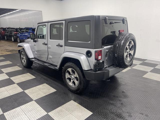 Used 2018 Jeep Wrangler JK Unlimited Sahara with VIN 1C4BJWEG3JL823083 for sale in Seymour, IN