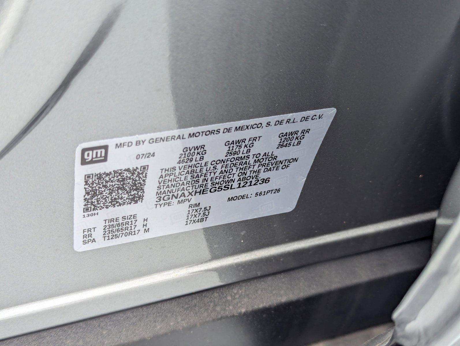 2025 Chevrolet Equinox Vehicle Photo in PEMBROKE PINES, FL 33024-6534