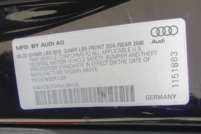 2022 Audi A5 Sportback Vehicle Photo in HOUSTON, TX 77090